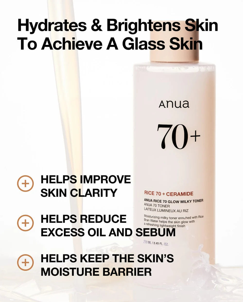 Anua Rice 70 Glow Milky Toner