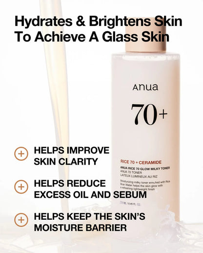Anua Rice 70 Glow Milky Toner